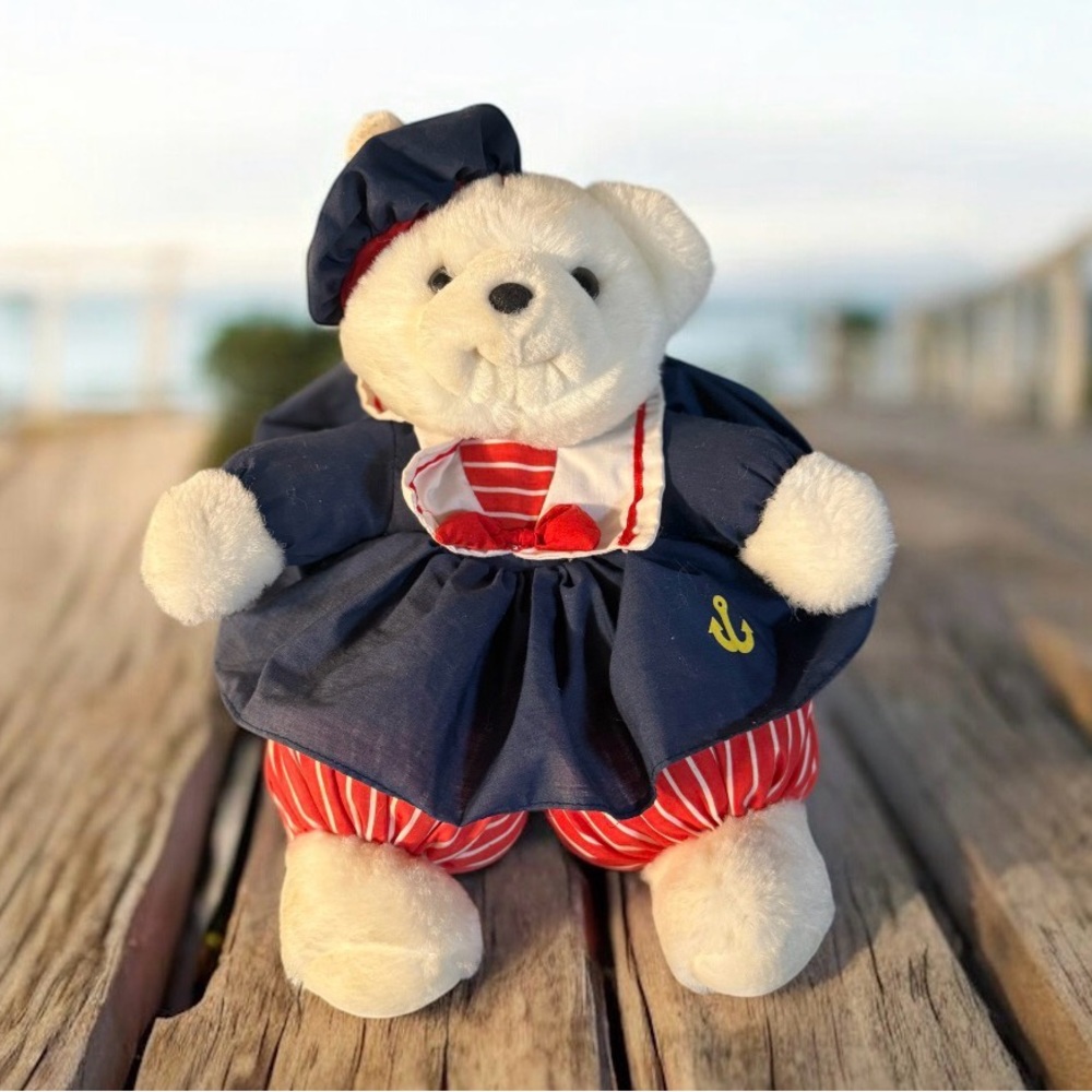 Dan Dee Liberty Bear Red White Blue Patriotic Sailor Plush Stuffed Bear Walmart